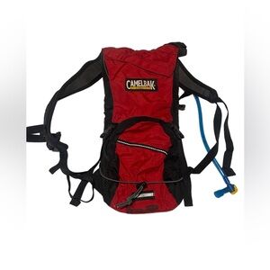 Camelbak Lobo Hydration Pack Hiking Backpack Red Black Gray Bladder Included